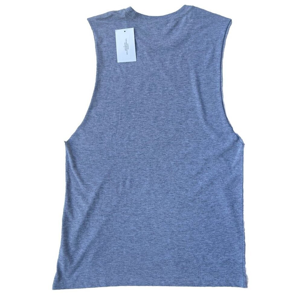Super Muse Women’s Heather Gray Cotton Turndown For What Tank Size S - Picture 12 of 15